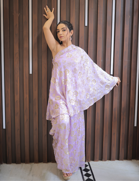 Lavender One Shoulder 2pc Set